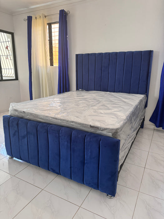 Cama, Espaldar de raya, colchon ortopédico/ pillow top , twin, full , Queen , King