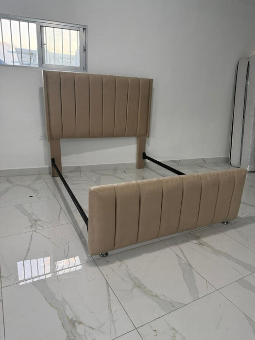Espaldar Tapizado para Cama de 60´´ CREMA RALLADO