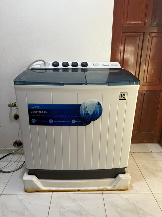 lavadora midea semi automatica de 35 libras