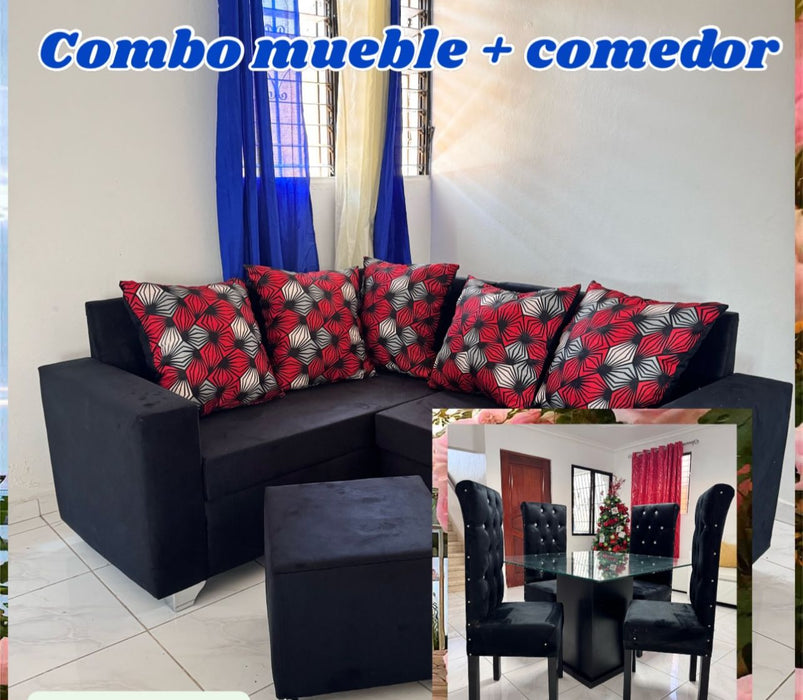 COMBO MUEBLE L, COMEDOR D’4