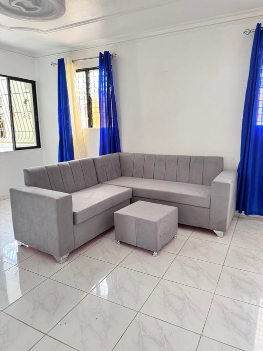 JUEGO DE MUEBLE L RALLADO PRESTIGE 3P