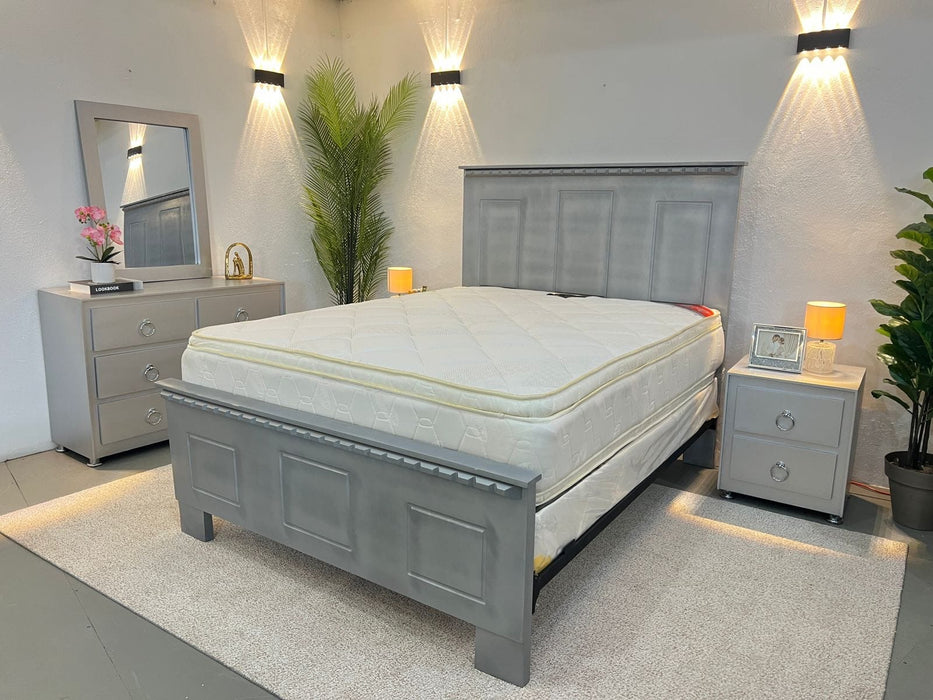 Juego de habitación minimalista piramide Queen