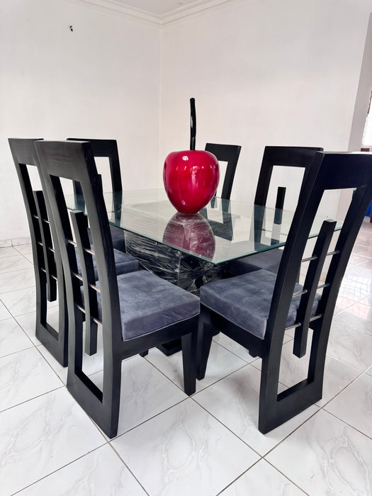 Comedor curvo tope cristal JZ