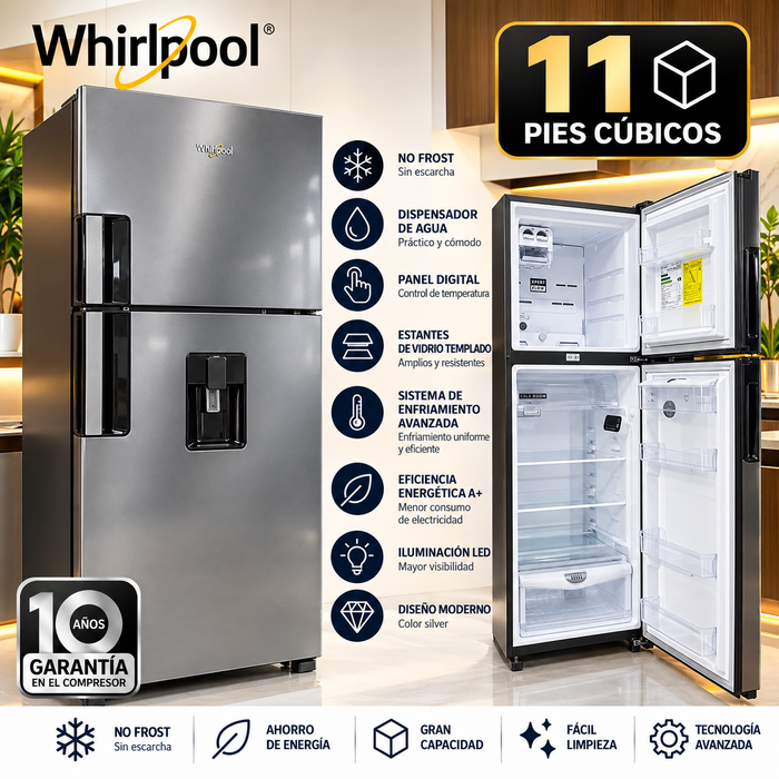 Nevera wirlpool 11 pies cúbicos