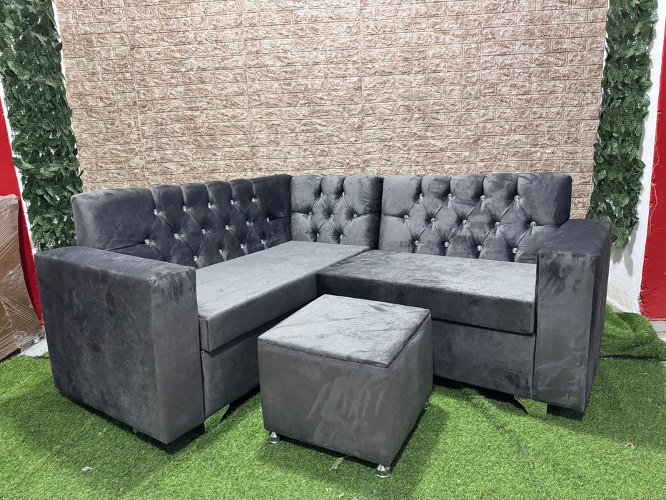 Mueble en L Capitoneado