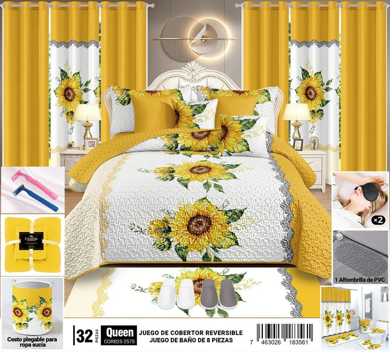 Juego de cobertor de 32 piezas Queen