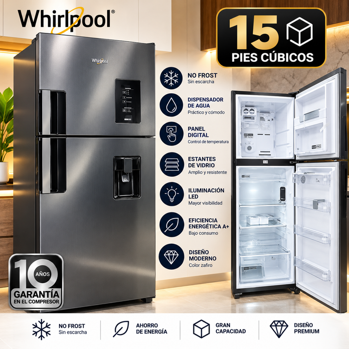 Nevera wirlpool 15 pies cúbicos