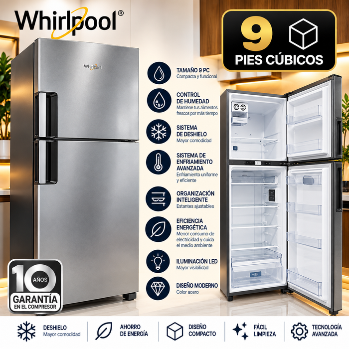 Nevera wirlpool pies cúbicos