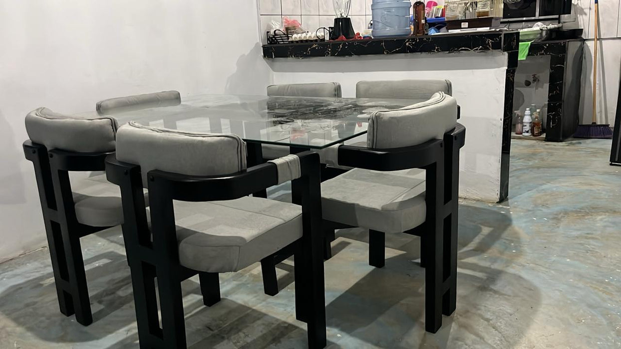 Comedor media luna H 6 sillas