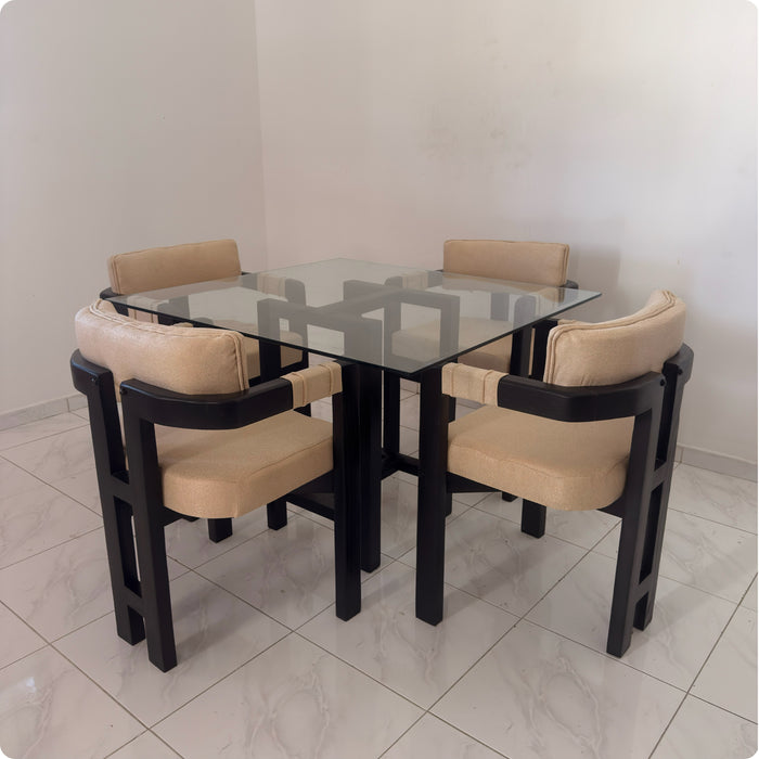 Comedor media luna H 4 sillas