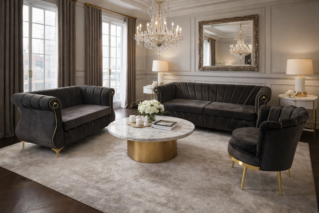 Juego de mueble Patico con flor de loto