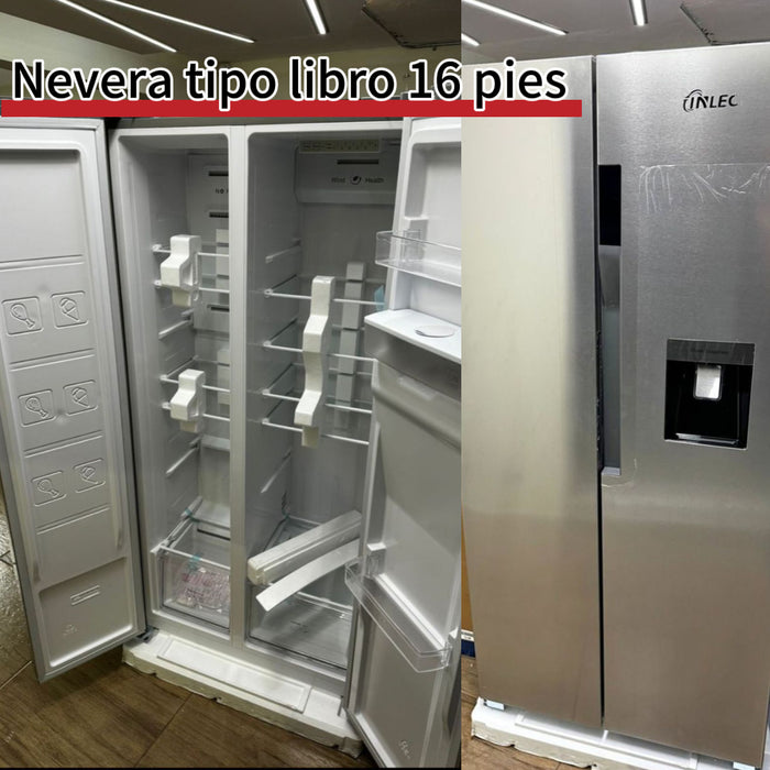 Nevera tipo libro iHome 16 pies cúbicos