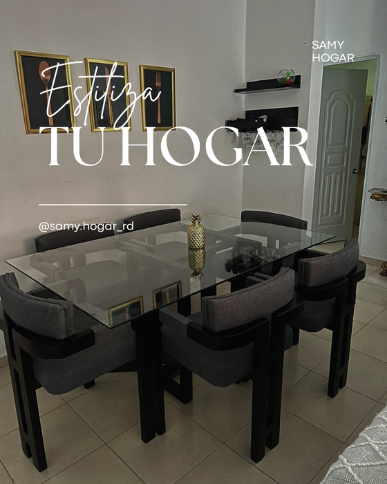 Comedor media luna H 6 sillas