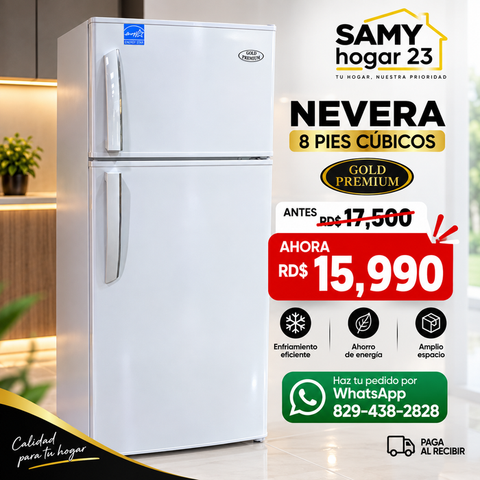 Nevera 8 pies gold premium