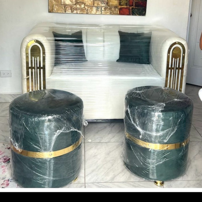 Mueble zafiro con 2 otoman