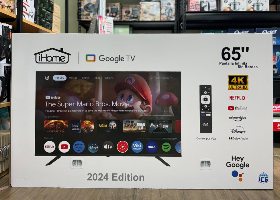 Televisor smart tv IHOME 65 pulgadas