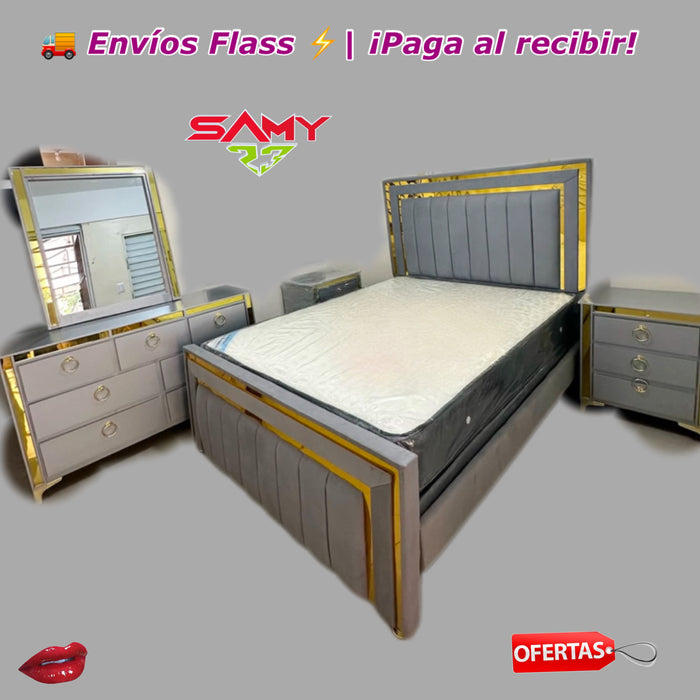 JUEGO DE HABITACIÓN VERSALLES Gold