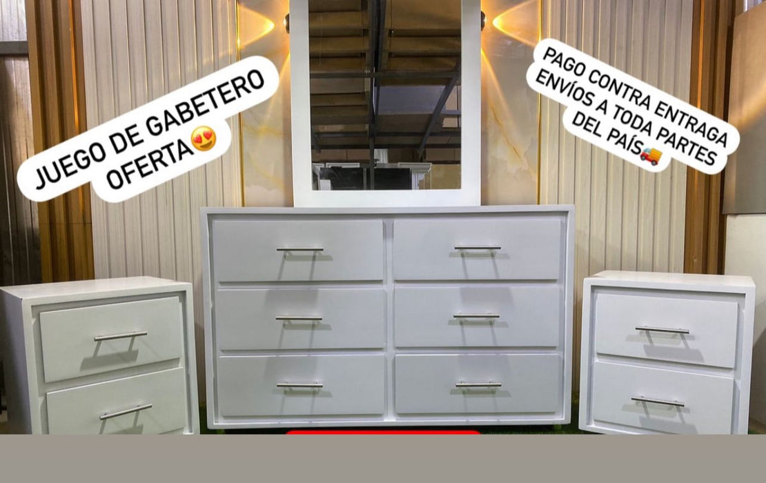 Juego de gavetero con mesita eco