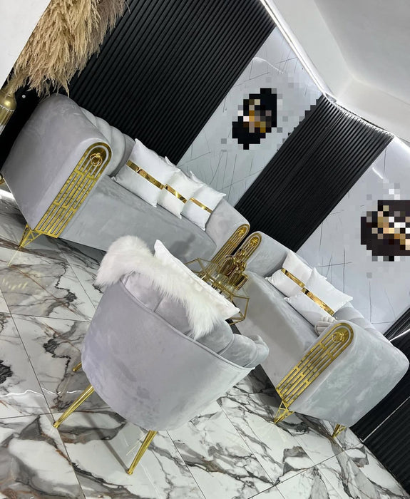 JUEGO DE MUEBLE 3/2 CON FLOR DE LOTE. LUXURY